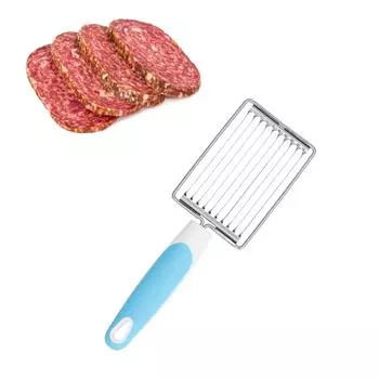 Резак для мяса на обед из нержавеющей стали, инструмент для нарезки томатов, ветчины, фруктов с нескользящей ручкой