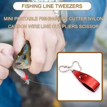 Резак для нейлоновой углеродистой проволоки, кусачки для лески, плоскогубцы, приспособление для удаления лески, рыболовные снасти, кусачки для приманок чёрный