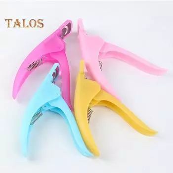 Резак для ногтей Эргономичный маникюрный инструмент U-типа Удобный резак для накладных ногтей Товары для дизайна ногтей жёлтый