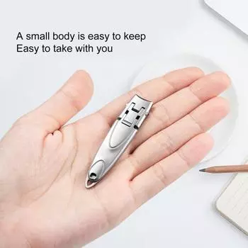 Резак для ногтей, противоскользящий, педикюрный, противоскользящий, стильный, твердый триммер для ногтей из нержавеющей стали, принадлежности для маникюра серебряный