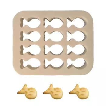 Резак для печенья, мини-форма для печенья в форме рыбы, многоразовая форма для выпечки, простая в использовании форма для приготовления закусок для дома хаки