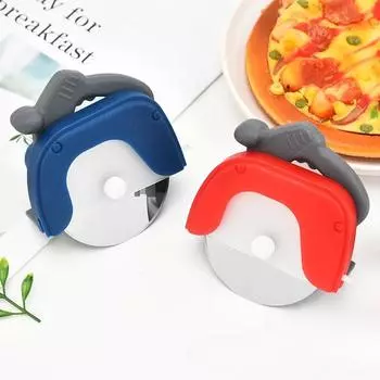 Резак для пиццы, резак для украшения пирогов, пластиковое колесо, ролик для пиццы, резак для теста, пирога, корочки для выпечки красный