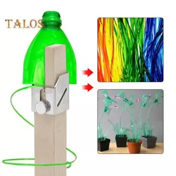 Резак для пластиковых бутылок, регулируемый гладкий поверхностный деревянный портативный инструмент для резки бутылок