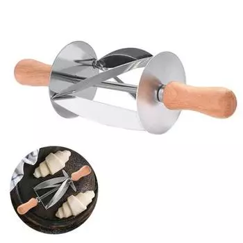 Резак для раскатки хлеба из нержавеющей стали, нож для выпечки теста, инструмент серебряный
