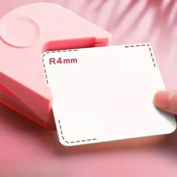 Резак для резки и скругления бумаги, угловой станок для изготовления пластиковой ПВХ-пленки, триммер для офиса и компании. чёрный