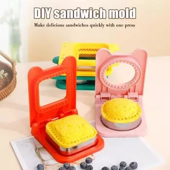 Резак для сэндвичей и упаковщик карманных сэндвичей, резак для некрустабле, лезвие из нержавеющей стали, безопасное B