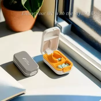 Резак для таблеток, разделитель таблеток, резак для маленьких или больших таблеток, режет таблетки витаминов, портативная красивая дробилка таблеток для кармана кошелька