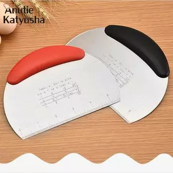 Резак для теста из нержавеющей стали, кондитерские лопаточки, скребок для пиццы, инструменты для украшения торта, нож для выпечки, кухонные аксессуары синий