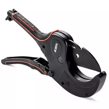 Резак для труб из ПВХ Резак для труб с храповым механизмом для резки пластиковых шлангов из ПВХ, ПЭ, PEX Резак для ПВХ [ПОДНЯТЬ ВВЕРХ] (75мм)