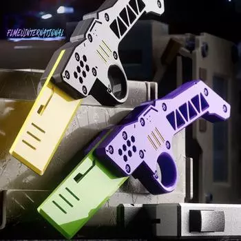 Резак для выброса, игрушка-непоседа, кнопка, ножны, светильник, снятие стресса, декомпрессия, портативный, для детей и взрослых, упражнения для пальцев, 3D игрушка-резак синий