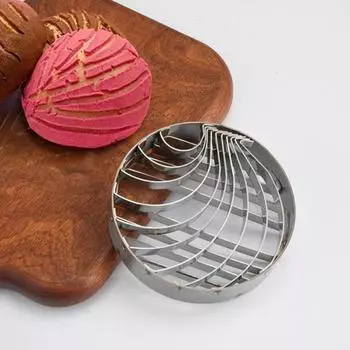 Резак Конча из нержавеющей стали, 4 дюйма, двусторонняя форма для хлеба, формочка для мексиканского теста, формочка для хлеба для домашней кухни, ресторана 4