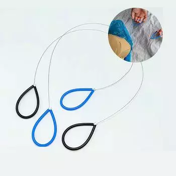 Резаки для глины, проволока с двойной ручкой, гончарный инструмент, инструмент для резки глины, практичный гончарный инструмент, проволока для изготовления глиняной керамики чёрный