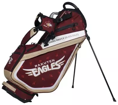 Rezax Caddy Bag Tohoku Rakuten Golden Eagles Type Stand Bag Red 9.5 RECB-1458