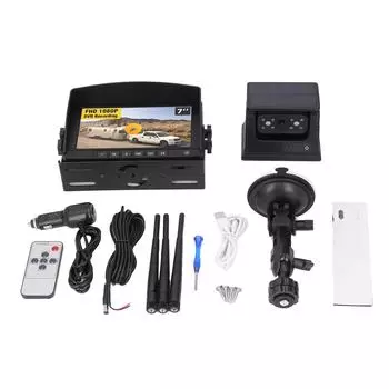 Резервная камера магнитная солнечная беспроводная инфракрасная камера ночного видения 9600 мАч 1080P 150 градусов обзор