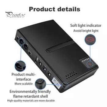 Резервное питание ИБП Широкий диапазон входного напряжения Интеллектуальная система мониторинга Защита от перегрузки Компактное многофункциональное бесперебойное резервное питание US Plug