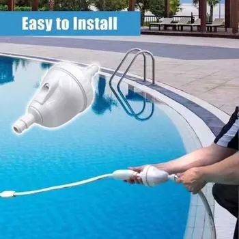 Резервный клапан G52. Простая установка. Высокая совместимость. Замена обратного клапана для очистителя бассейна 180, 280, 380. белый