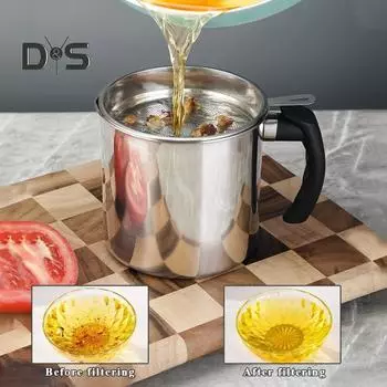 Резервуар для хранения масла большой емкости 1,3 л. Хорошее уплотнение. Практичный гуманизированный дизайн. Противокапельный фильтр для масла. серебряный