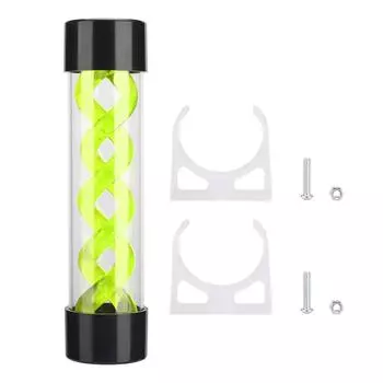 Резервуар для воды 200 мм с резьбой G14 для настольного компьютера, кулер, аксессуар, зеленый зелёный