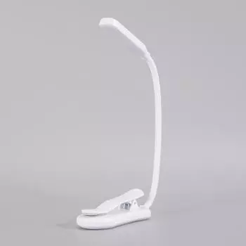 Режимы затемнения третьей передачи 7 светодиодов USB перезаряжаемый 1 Вт большой мощный зажим мини-светодиодный светильник для чтения White