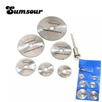 Режущее лезвие из высокоскоростной стали, 7 шт., дерево, пластик, медь, алюминий, мягкий металл, маленькое пильное полотно, стержень 3,2 мм