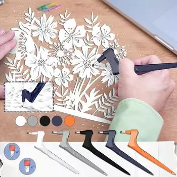 Режущий инструмент для резки бумаги, держащий гравировку на 360 градусов One Size чёрный