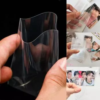 Режущий наконечник Защитная пленка для карточек CAM K-pop Фотозащитная пленка для карточек Рукав для вырезания рукавов Высокая прозрачность Продукты для поиска звезд 56*87mm