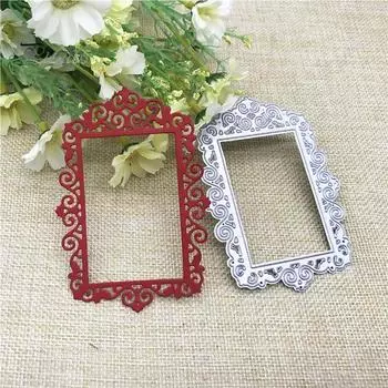Режущий штамп в стиле ретро, многоцелевой фотоальбом из углеродистой стали, декоративный шаблон для рукоделия серебряный