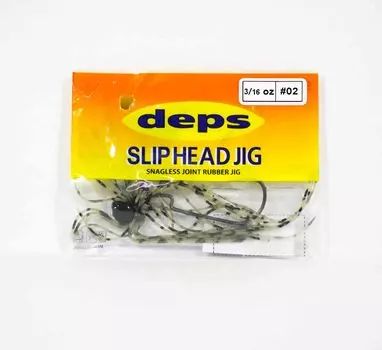 Резина для джиг-джига Deps со скользящей головкой, 3/16 унции 02 (4028)