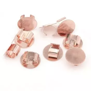 Резинка для волос HAMILO, пьедестал, металлическая фурнитура, аксессуары ручной работы, диаметр около 8 мм, набор из 200 предметов (золото)