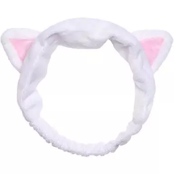 Резинка для волос Iducare, белая кошка, 1 шт.