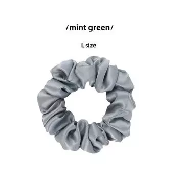 Резинка для волос из шелка Mulberry плотностью 19 момми с вышитой бабочкой, большая атласная резинка для волос 4,5 см.