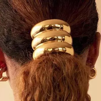 Резинка для волос из сплава с бантом и геометрическим узором, эластичная лента, не раздражающая кожу головы, высокоэластичная резинка для хвоста