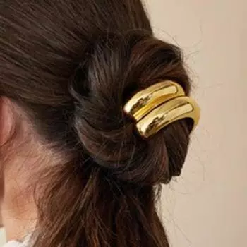 Резинка для волос из сплава в винтажном стиле, геометрический дизайн, эластичное кольцо для волос, женская резинка для хвоста, аксессуары для волос