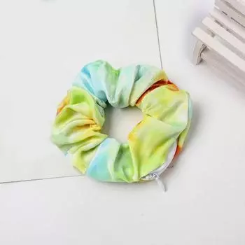 Резинка для волос с принтом, высокая эластичная большая лента для волос, бархатная ткань, держатель для хвоста для девочек, аксессуары для головы фиолетовый