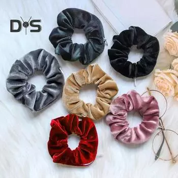 Резинка для волос, скрытый карман, держатель для пучка вьющихся волос, портативная мини-сумка, аксессуар для пучка длинных волос светло-розовый