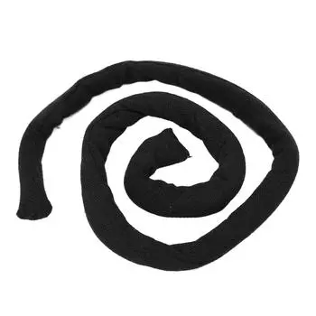 Резинка для волос со спиральным замком, универсальная, портативная, стильная, деликатная, гибкая, держатель для хвоста из железной проволоки, черная