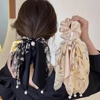 Резинка для волос «Свежая бабочка» и бантиком «Конский хвост» Элегантная резинка для волос для волос