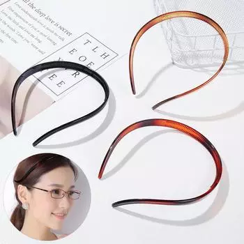 Резинка для волос, женские обручи на голову, черная волнистая повязка для волос, повязка на голову для стирки, повязка на голову с зубной расческой, повязка для волос