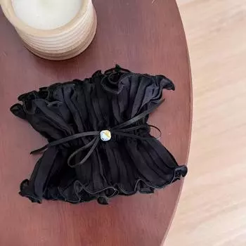 Резинка-скранчи для волос резинка эластичная аксессуары корейский бант стразы головной убор дизайнерский винтажный популярный ведущий модный