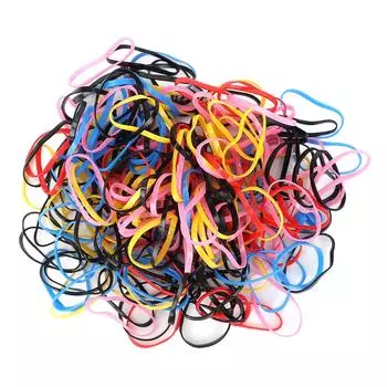 Резинки цветные высокоэластичные прочные петли для волос одноразовые маленькие резинки