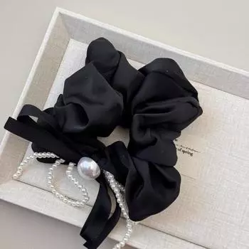 Резинки для волос аксессуары для женщин группа девочек резинка для волос эластичная корейский фасинатор бант дизайнерский винтажный жемчужный популярный k-pop милый