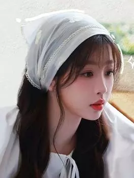 Резинки для волос для девочек женские аксессуары скранчи корейская ведущая мода цветы Головной убор фасинатор Дизайнер популярный новый