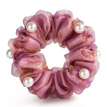 Резинки для волос Новая мода Роскошный атласный шелк Петля для волос Резинки для волос в форме бутона Резинки для волос для девочек Головной убор