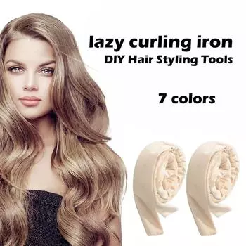 Резинки для волос Повязка на голову Кольцо для завивки волос без нагрева Инструменты для укладки волос Формирователи волн Щипцы для завивки во время сна чёрный