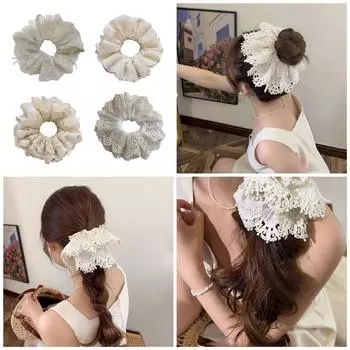 Резинки для волос Princess Scrunchies бежевые жемчужины многослойная резинка для волос держатель для хвоста очаровательная резинка для волос жемчуг веревка для волос D