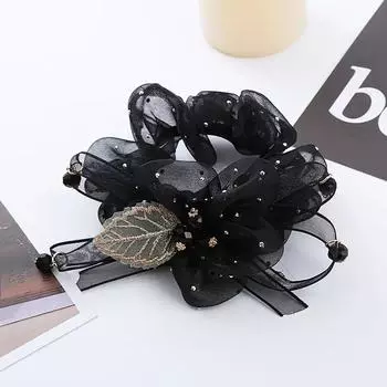 Резинки для волос с цветами Модные и высококлассные Резинки для волос в виде толстой кишки Резинка для волос с бусинами Аксессуары для волос