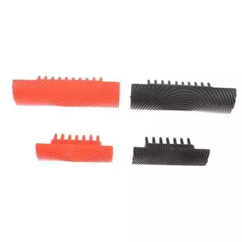 Резиновая кисть, инструменты для рисования, имитация древесины, текстура, валик красный