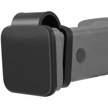 Резиновая крышка приемника прицепа универсальная 2-дюймовая крышка трубки тяговой вилки протектор съемный ремонт квадратный порт автомобильный колпачок чёрный