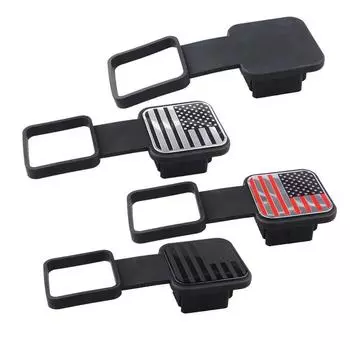 Резиновая крышка приемника прицепа универсальная 51 мм защитная крышка трубки тяговой вилки для Mercedes RAM красный