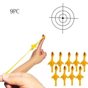 Резиновая курица, летающая курица, эластичная рождественская подарочная игрушка